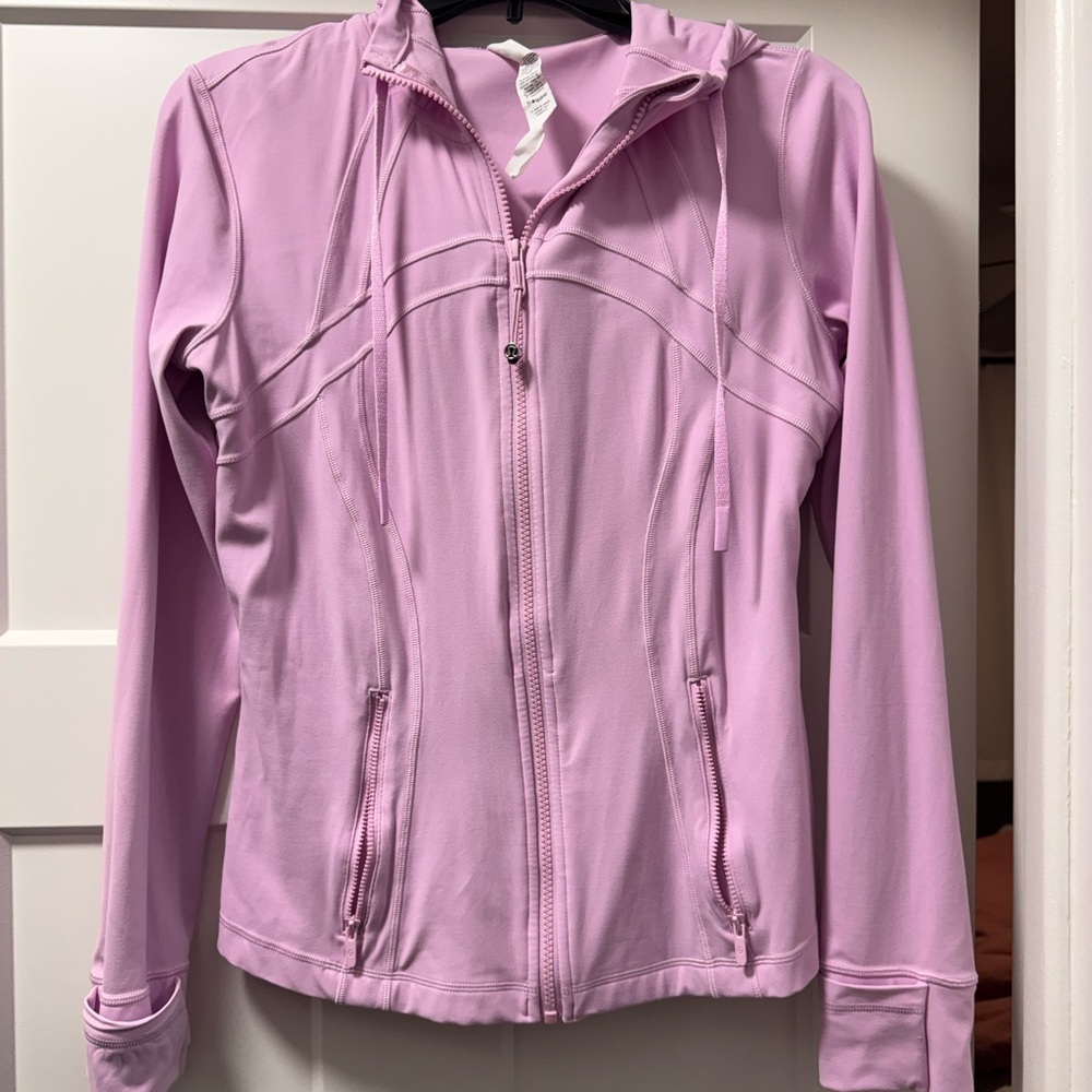 lululemon athletica Light Pink Hooded Zip Jacket
